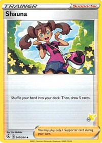 Shauna (#50 Pikachu Stamped) 240/264 Battle Academy 2022 Pokémon card