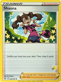 Shauna (#59 Pikachu Stamped) 240/264 Battle Academy 2022 Pokémon card