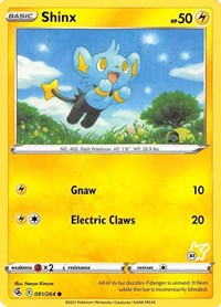 Shinx (#41 Pikachu Stamped) 091/264
