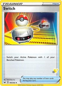 Switch (#36 Pikachu Stamped) 183/202 Battle Academy 2022 Pokémon card