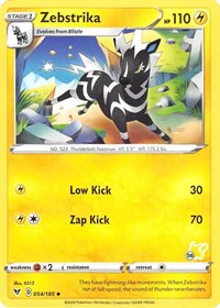 Zebstrika (#56 Pikachu Stamped) 054/185