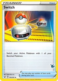Switch (Eevee Stamped) 183/202 Battle Academy 2022 Pokémon card