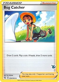 Bug Catcher (Eevee Stamped) 226/264 Battle Academy 2022 Pokémon card