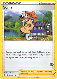 Sonia (Eevee Stamped) 167/192 Battle Academy 2022 Pokémon card