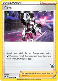 Piers (Eevee Stamped) 165/189 Battle Academy 2022 Pokémon card