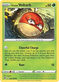 Hisuian Voltorb 002/189 · Reverse Holo