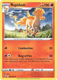 Rapidash 022/189 · Reverse Holo