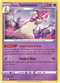 Hisuian Typhlosion 052/189 · Reverse Holo