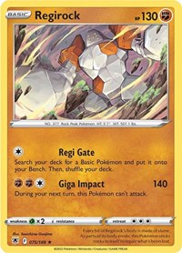 Regirock 075/189 · Reverse Holo