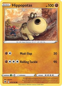 Hippopotas 079/189 · Reverse Holo