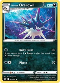 Hisuian Overqwil 091/189 · Reverse Holo