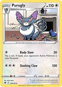 Purugly 128/189 · Reverse Holo