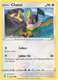 Chatot 129/189 · Reverse Holo