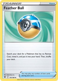 Feather Ball 141/189 Astral Radiance Reverse Holo Pokémon card