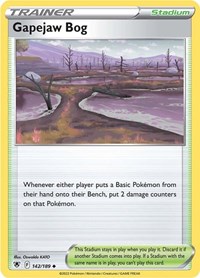 Gapejaw Bog 142/189 Astral Radiance Reverse Holo Pokémon card