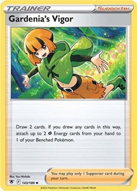 Gardenia's Vigor 143/189 Astral Radiance Reverse Holo Pokémon card