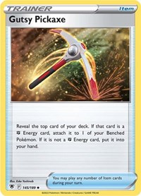 Gutsy Pickaxe 145/189 Astral Radiance Reverse Holo Pokémon card