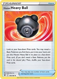 Hisuian Heavy Ball 146/189 Astral Radiance Reverse Holo Pokémon card