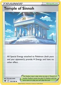 Temple of Sinnoh 155/189 Astral Radiance Reverse Holo Pokémon card