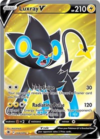 Luxray V Full Art 168/189