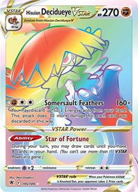 Hisuian Decidueye VSTAR Secret 195/189