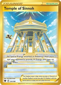 Temple of Sinnoh Secret 214/189 Astral Radiance Pokémon card