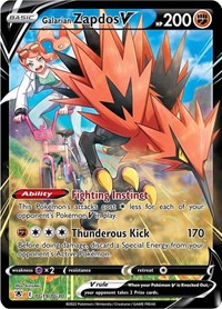 Galarian Zapdos V TG19/TG30