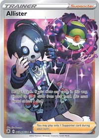 Allister TG24/TG30 Astral Radiance Trainer Gallery Pokémon card