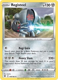 Registeel 108/189 · Reverse Holo