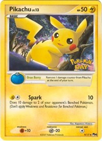 Pikachu (Pokemon Day Stamped) 009/017