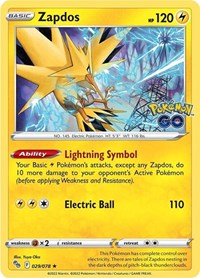 Zapdos 029/078 · Reverse Holo