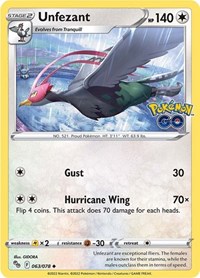 Unfezant 063/078 · Reverse Holo