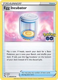 Egg Incubator 066/078 Pokemon GO Reverse Holo Pokémon card