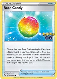 Rare Candy 069/078 Pokemon GO Reverse Holo Pokémon card