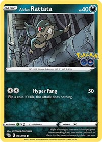 Alolan Rattata 041/078 · Reverse Holo