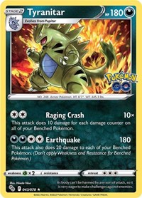 Tyranitar 043/078 · Reverse Holo