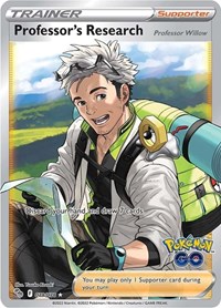 Professor's Research [Professor Willow] Full Art 078/078 Pokemon GO Pokémon card