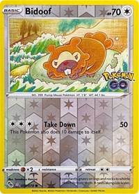 Bidoof (Peelable Ditto) 059/078 · Reverse Holo