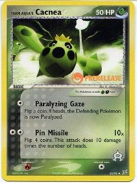Team Aqua's Cacnea (Prerelease) 024/095