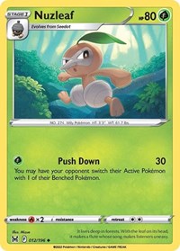 Nuzleaf 012/196 · Reverse Holo