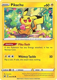Pikachu 052/196 · Reverse Holo