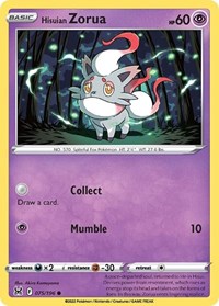 Hisuian Zorua 075/196 · Reverse Holo