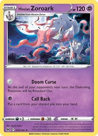 Hisuian Zoroark 076/196 · Reverse Holo
