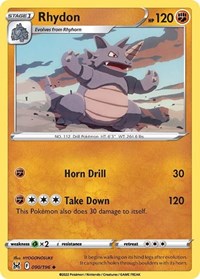 Rhydon 090/196 · Reverse Holo