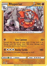 Rhyperior 091/196 · Reverse Holo