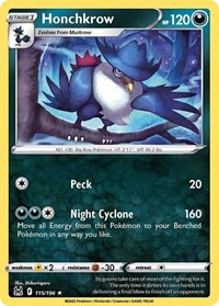 Honchkrow 115/196 · Reverse Holo