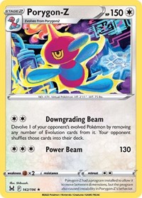 Porygon-Z 142/196 · Reverse Holo
