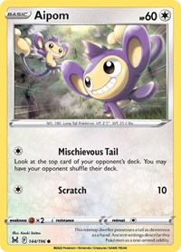 Aipom 144/196 · Reverse Holo