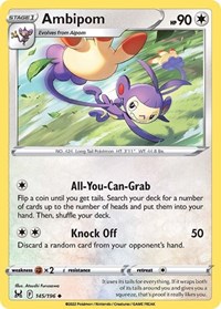 Ambipom 145/196 · Reverse Holo