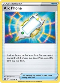 Arc Phone 152/196 Lost Origin Reverse Holo Pokémon card